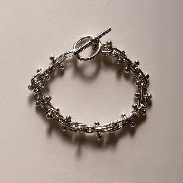 FIFTH GENERAL STORE(フィフスジェネラルストア)/ Silver Bracelet -Medium- #SILVER-BEADED(2)