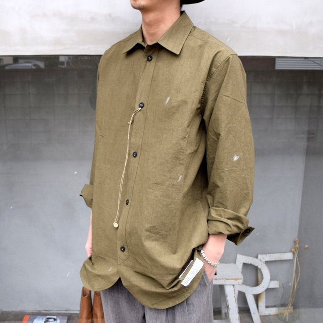FRANK LEDER(フランクリーダー)/ COTTON / LINEN SIDE POCKET SHIRT WITH SEED 0216077-58(2)