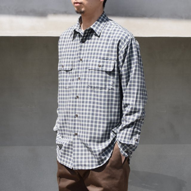BROWN by 2-tacs (ブラウンバイツータックス)/ REGULAR COLLAR -NAVY GREEN- #B25-S001(2)