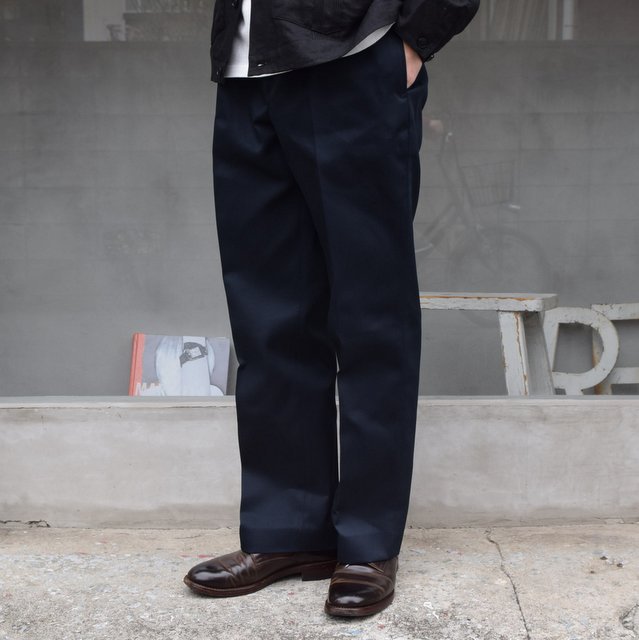 BROWN by 2-tacs (ブラウンバイツータックス)/ Straight slacks -NAVY- B25-P005(2)
