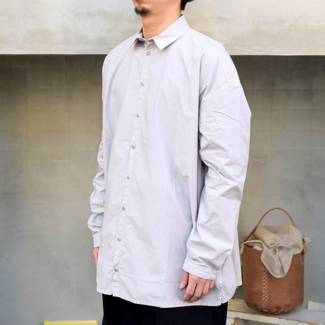 toogood(トゥーグッド)/ THE DRAUGHTSMAN SHIRT POPLIN -PALE SLATE- (2)