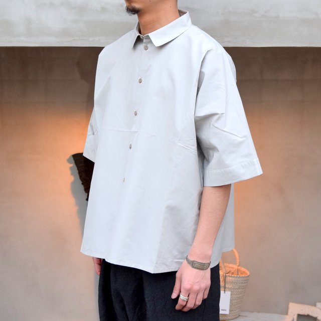 toogood(トゥーグッド)/ THE GARDENER SHIRT SHORT POPLIN -CELADON-(2)
