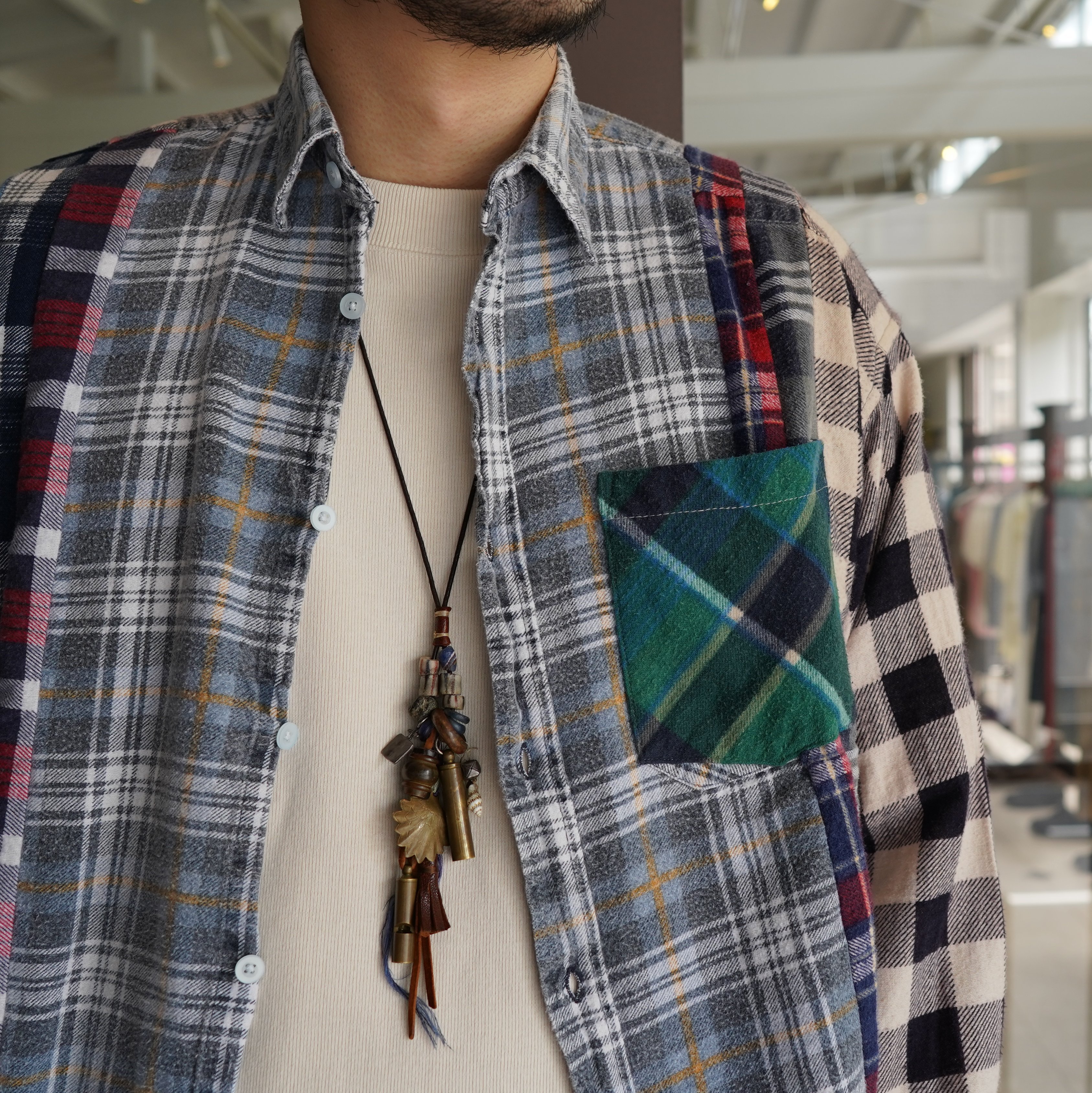 Rebuild by Needles(リビルドバイニードルス)/ flannel check shirts -ASSORT(B)- #JO286(2)