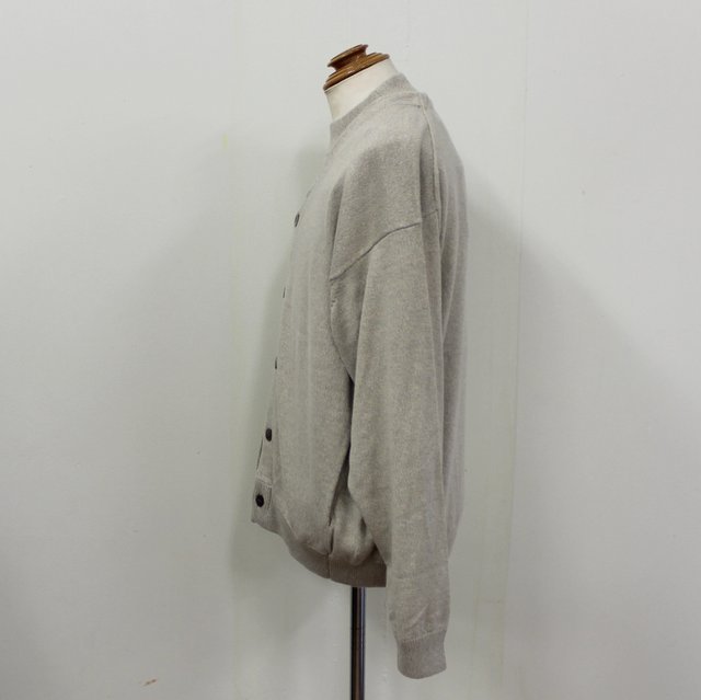crepuscule(クレプスキュール)/COTTON SILK CARDIGAN -BEIGE&GRAY- #2103-006(2)