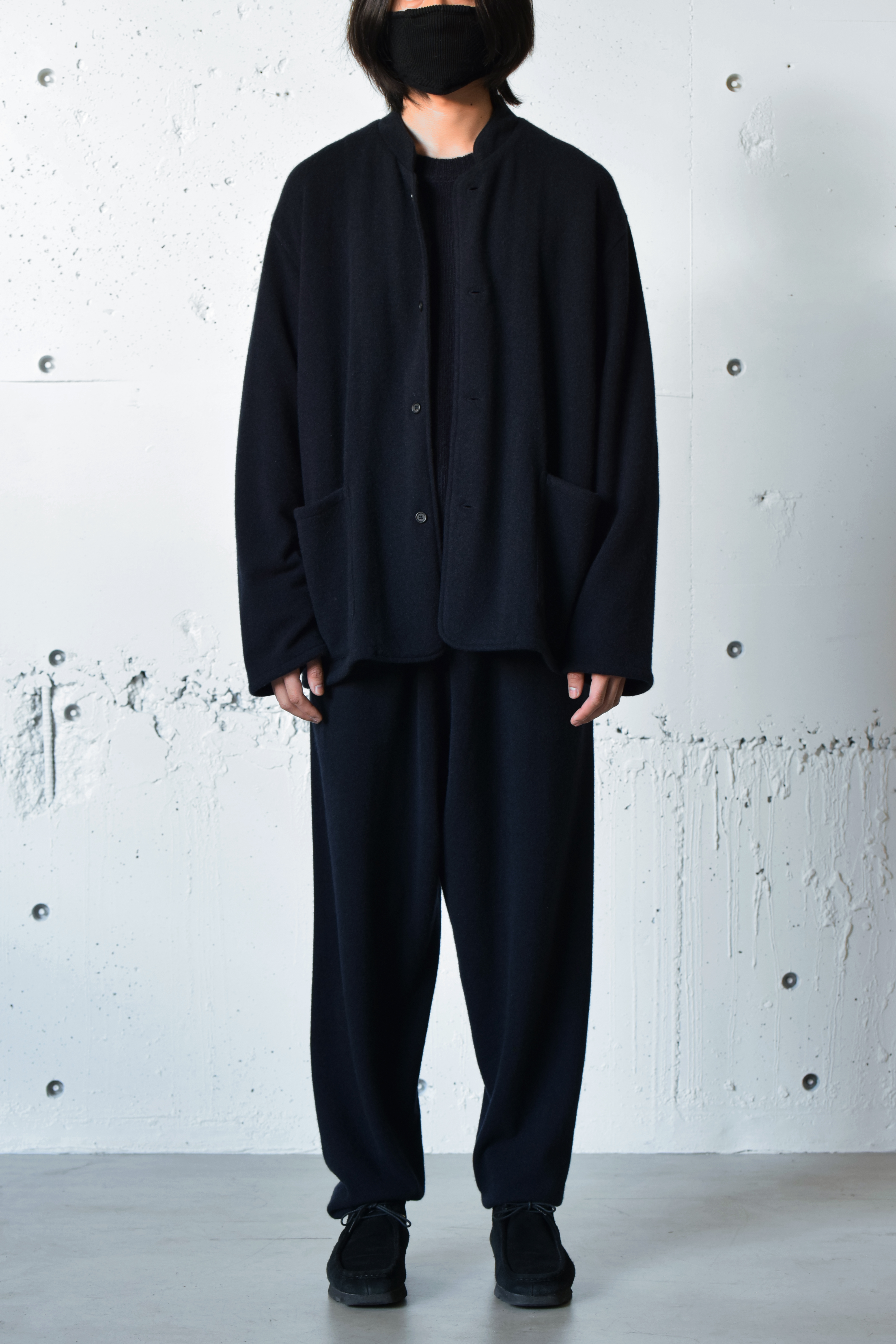 COMOLI (コモリ)/カシミヤニットパンツ -NAVY- #U03-06002(2)