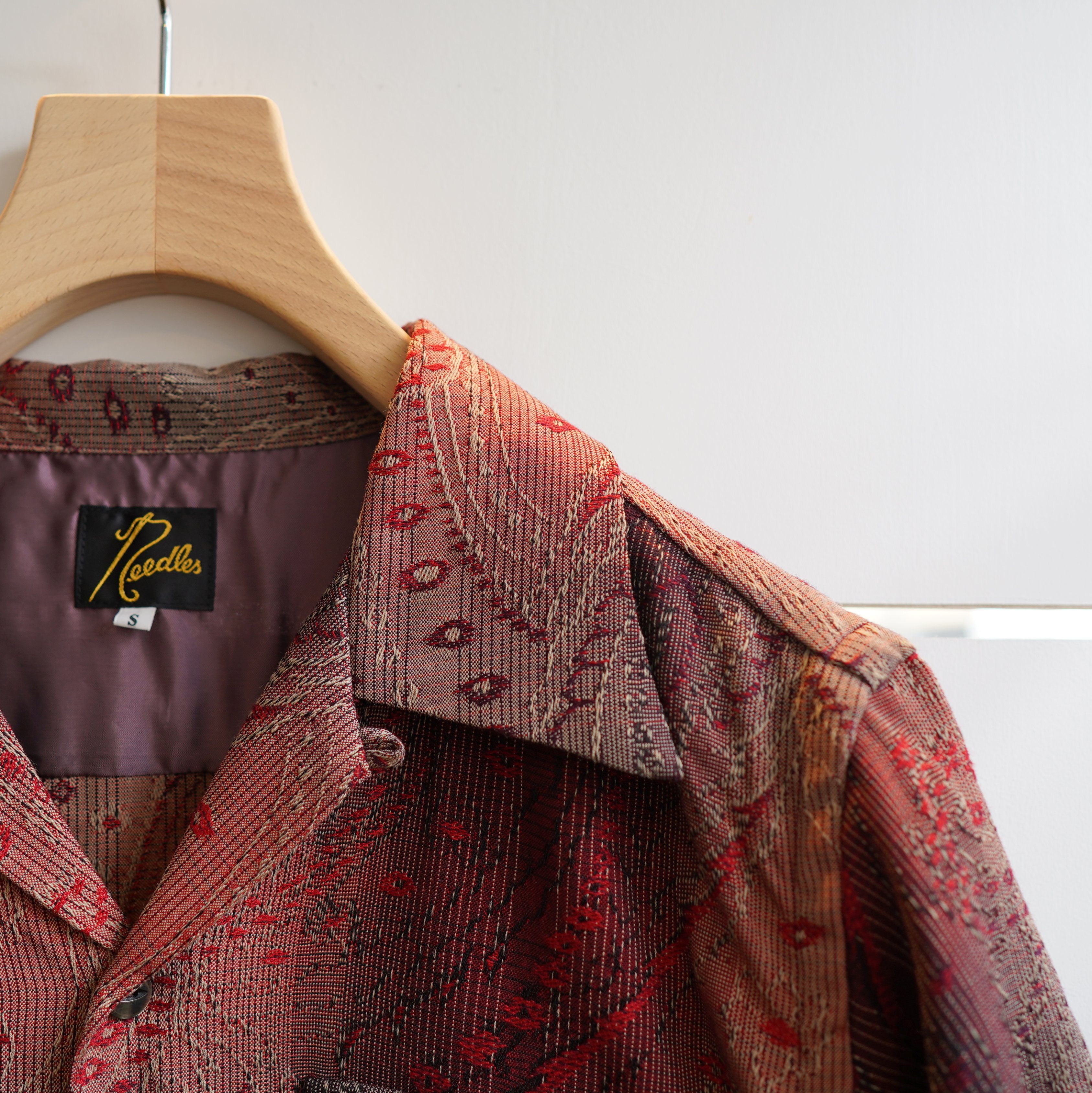 NEEDLES(ニードルス)/C.O.B S/S CLASSIC SHIRT - R/W JACQUARD -PAISLEY- KP100(2)