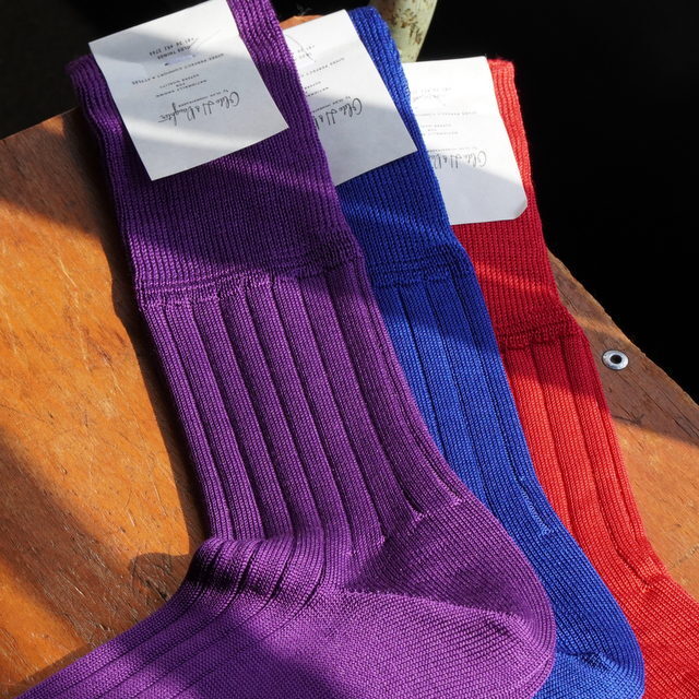 Olde H&Daughter(オールドエイチアンドドーター)/ SILK RIB SOCKS -3color- #DS006(2)
