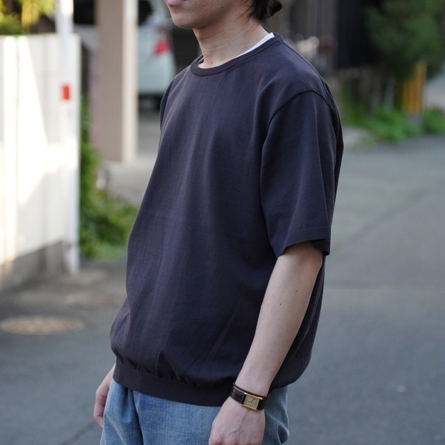 【25SS】MAATEE&SONS(マーティーアンドサンズ)/ S/SLEEVE CREW -CHARCOAL,NAVY,SAKURA- #MT5103-0101(2)