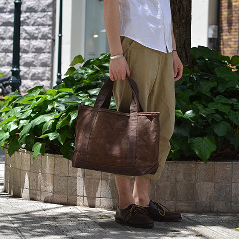 TEMBEA(テンベア) OPEN TOTE MEDIUM -PERSIMMON(柿渋)-(2)