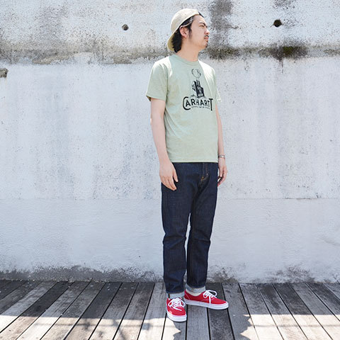 SALE 20%OFF Carhartt(カーハート) S/S Flag WIP T-Shirt -Pale Olive/Black-(3)
