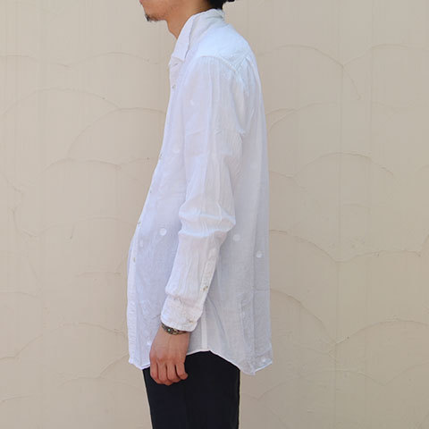 【40% off sale】CASEY CASEY(ケーシーケーシー) CAL DOT SHIRT -WHITE- (3)