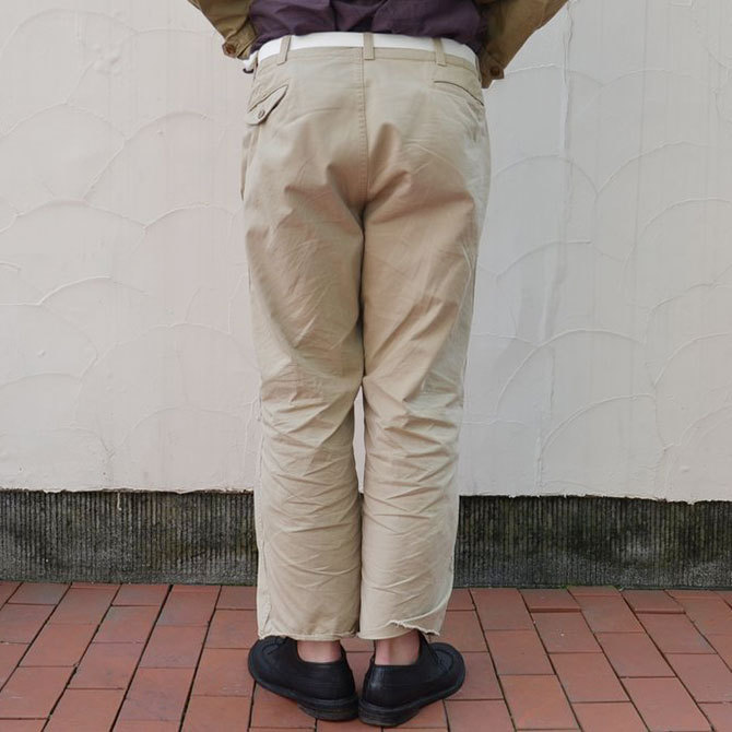 MASTER&Co.(}X^[AhR[) CUTOFF CHINO PANTS with BELT -(82)BEIGE-(3)
