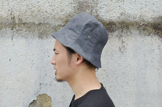 LOWLOOM(ロールーム) リバーシブルハット -CHAMBRAY-(3)