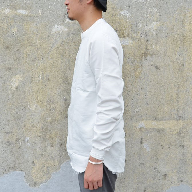 【40% off sale】LOWLOOM(ロールーム) カットオフL/Sカットソー -WHITE-(3)