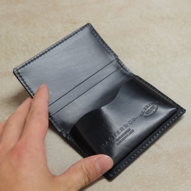 MASTER&Co.(}X^[AhR[) UK Bridle Leather Card Case -BLACK-(3)