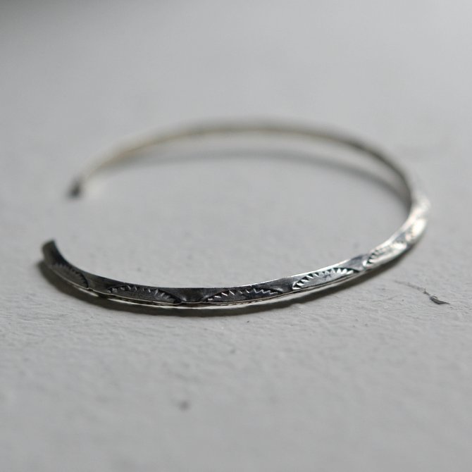 MOHAWK(z[N)silver bangle(3mm)(3)