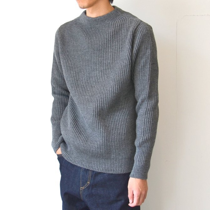 ANDERSEN-ANDERSEN(アンデルセン アンデルセン) SAILOR SWEATER CREW NECK(5Gauge) -GREY- #AD-002(3)