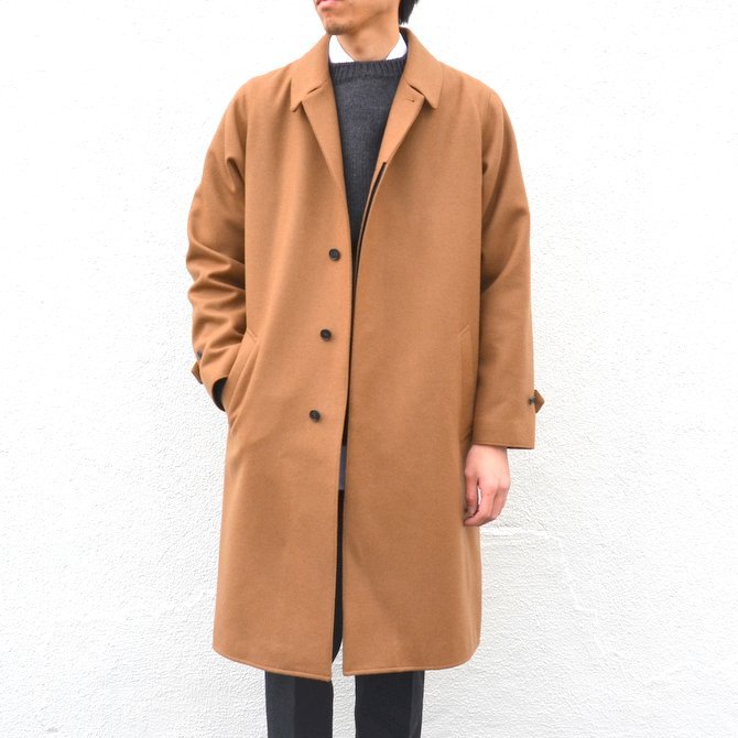 16 AW】 semoh(セモー)/ ウールカシミヤメルトンコート -CAMEL