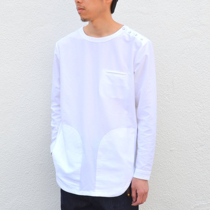 【30% OFF SALE】【17 SS】Curly(カーリー) HIGH GAUGE TWILL JERSEY -WHITE- #171-31032SD(3)