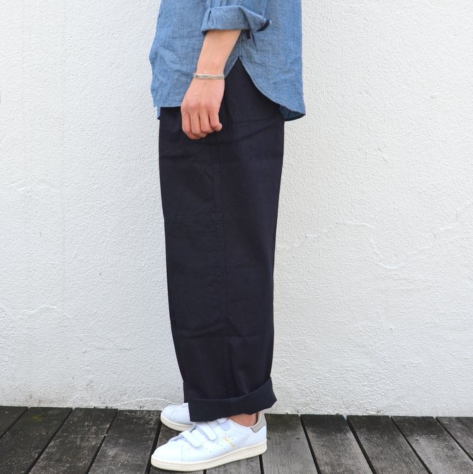 chimala(チマラ)/10OZ INDIGO X BLACK WEFT DENIM RAILROAD PANTS(UNISEX) -INDIGO- #(3)