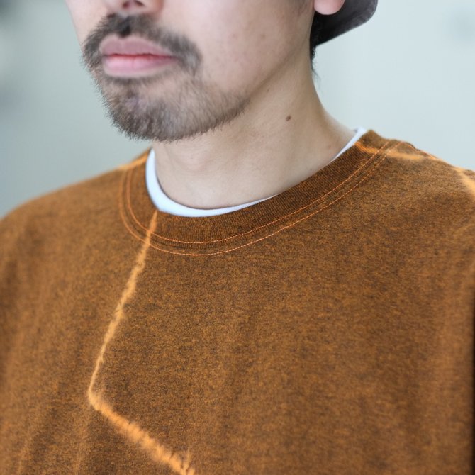 【30% off SALE】【2018 SS】7 × 7 / seven by seven ( セブン バイ セブン ) TIE-DYE T-SHIRT LS -ORANGE- #SBSS18TDTSL(3)