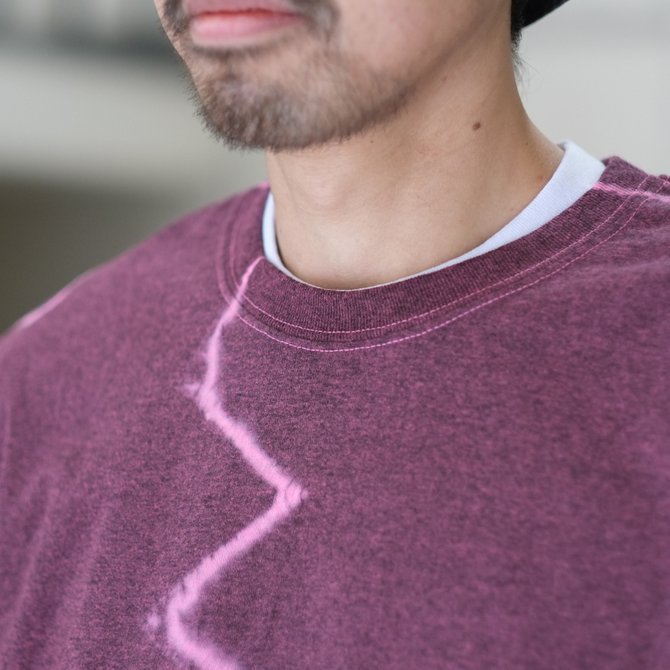 【30% off SALE】【2018 SS】7 × 7 / seven by seven ( セブン バイ セブン ) TIE-DYE T-SHIRT -PINK- #SBSS18TDTSH(3)