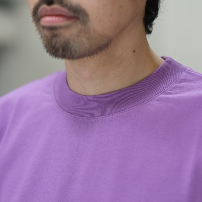 【2018 SS】AURALEE(オーラリー)/ SOFT CORD BIG TEE -PURPLE- #A8ST02MT(3)