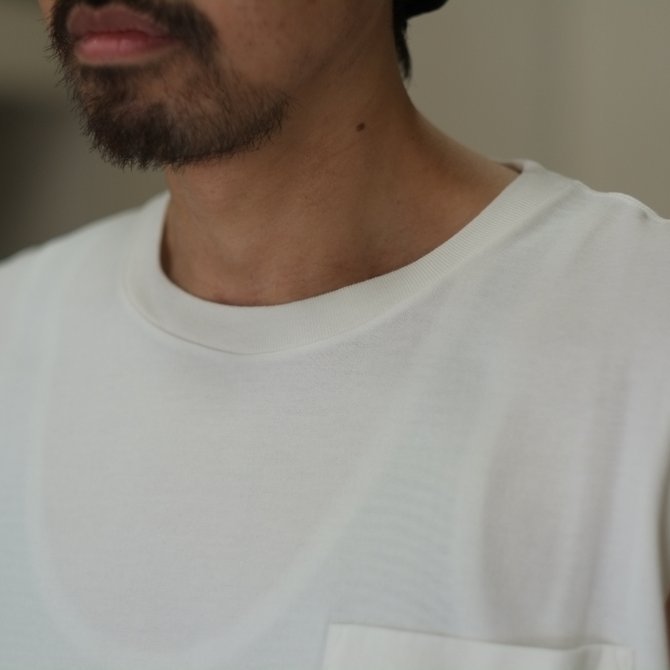 【2018 SS】COMOLI (コモリ) コットンシルク裏毛ノースリーブ -WHITE- #M01-05007(3)