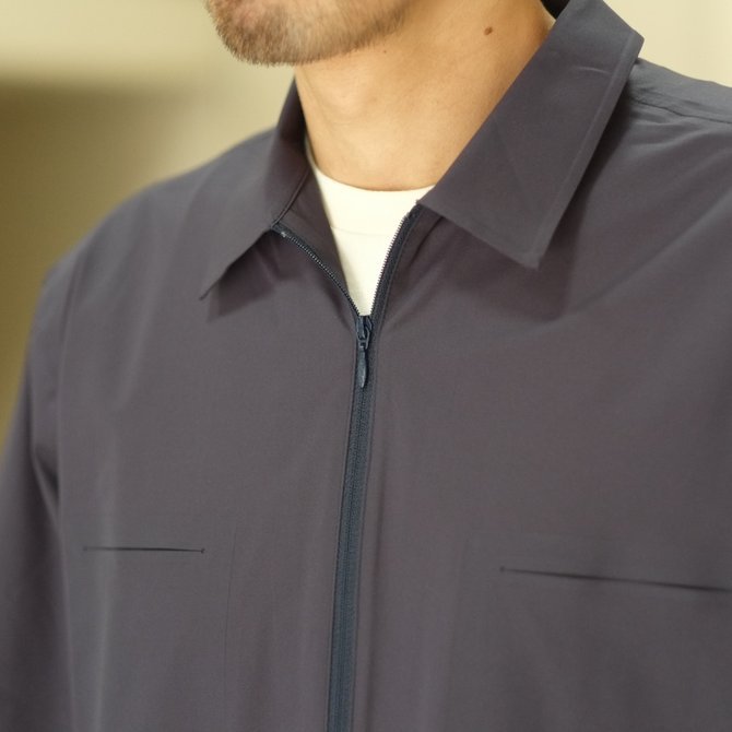 【30% off SALE】【2018 SS】 DESCENTE PAUSE(デサント ポーズ)/ HALF ZIP P/O SHIRT -NAVY- DLMLJC20(3)