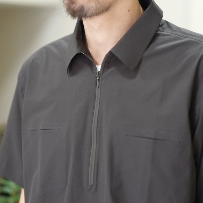 【30% off SALE】【2018 SS】 DESCENTE PAUSE(デサント ポーズ)/ HALF ZIP P/O SHIRT -SBLK- DLMLJC20(3)