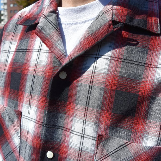 【40% off sale】【2018 AW】TAKAHIRO MIYASHITA The SoloIst.(タカヒロミヤシタ ザ ソロイスト) Work Shirt -BLACK x RED- #sws0011baw18(3)