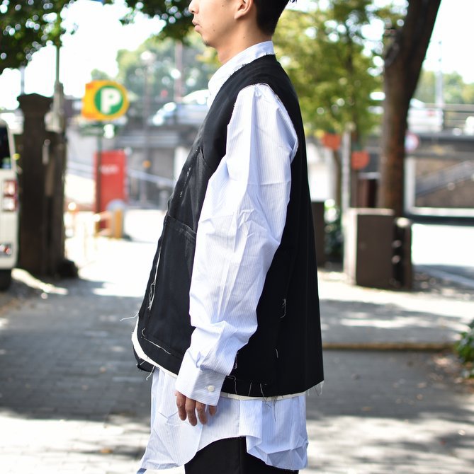 【2018 AW】 CAMIEL FORTGENS(カミエル フォートゲンス)/FISHERMAN VEST -BLACK- #CAMIEL-06.02.01(3)