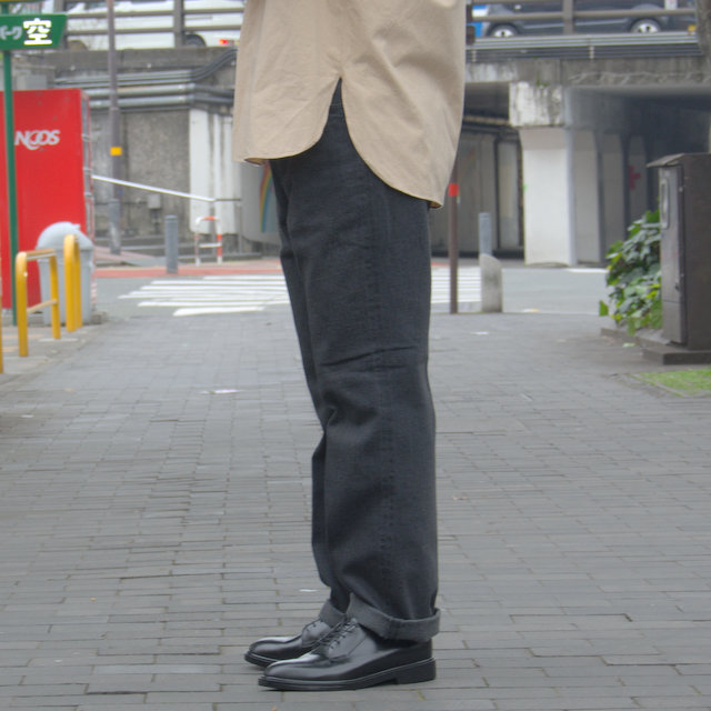 【19 SS】 AURALEE(オーラリー)/ WASH HARD TWIST DENIM 5P PANTS-BLACK #A9SP03DM(3)