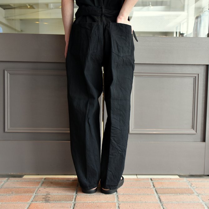 【2019 SS】COMOLI (コモリ) デニムベルテッドパンツ-BLACK- #P01-03004(3)