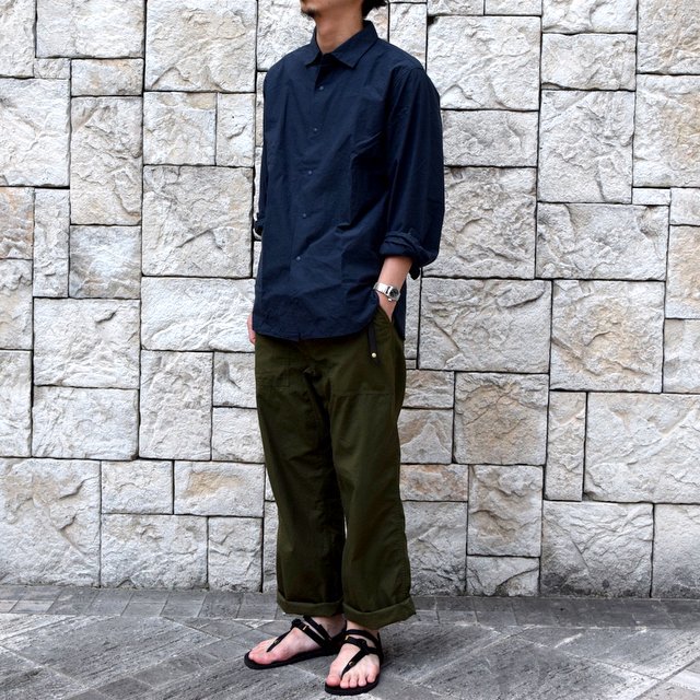 【2019 SS】YAECA(ヤエカ) コンフォートシャツ スタンダードロング L/S -NAVY- #19106(3)