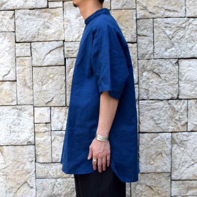 【2019 SS】MITTAN(ミッタン)/ 竹プルオーバー ロング -藍- #SH-18C(3)