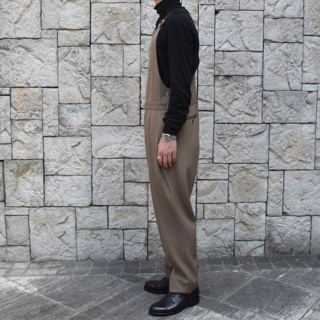 【2019 AW】NEAT(ニート)/ WOOL HIGHT DENSITY GABARDINE Overall -CAMEL-#19-02WGO(3)