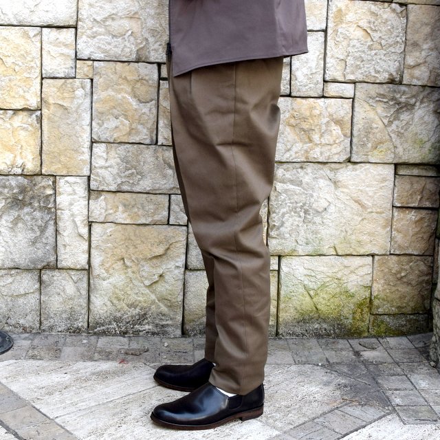 【2020 SS】NEAT(ニート)/ COTTON PIQUE ''TAPERED'' -KHAKI- #20-01CPT(3)