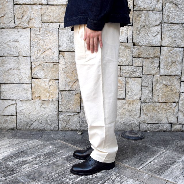 【2020 SS】FRANK LEDER(フランクリーダー) /VINTAGE BEDSHEET DRAW STRING TROUSERS -NATURAL- #0913037-80(3)