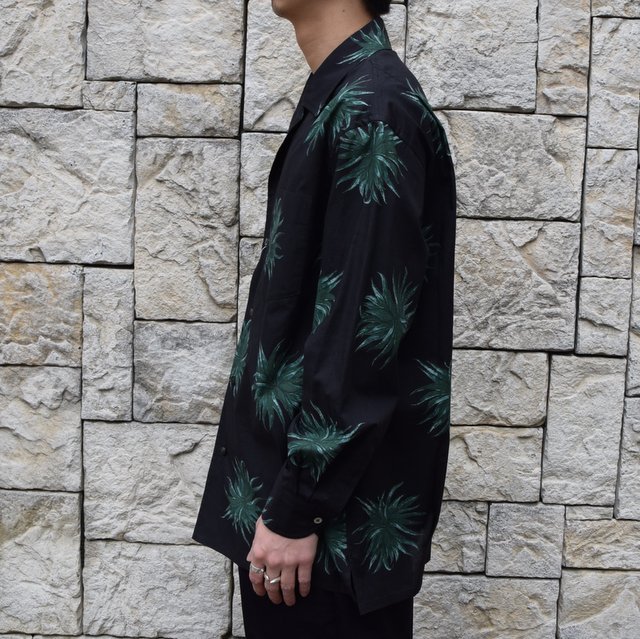 【2020 SS】blurhms(ブラームス) / Open Collar Shirt L/S -PLANT- #BHS-20SS017CP(3)