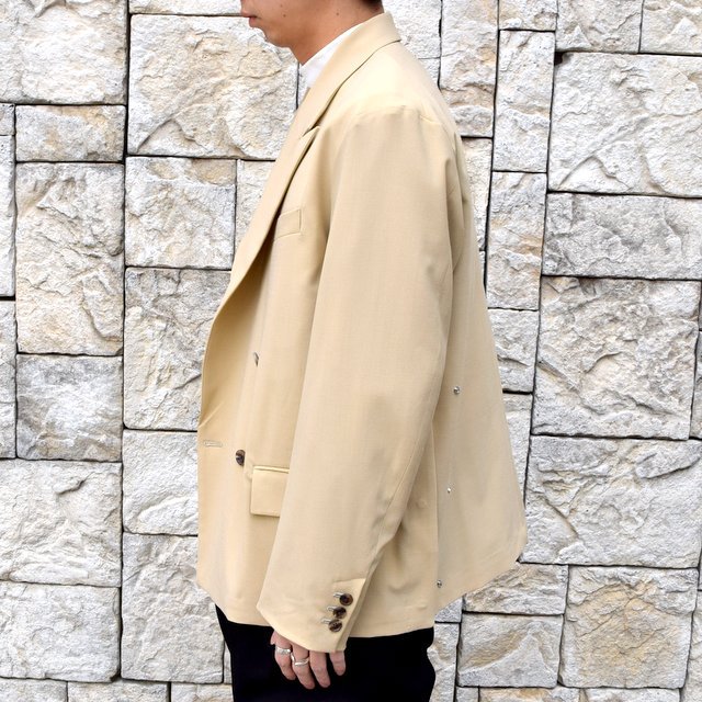 【2020 SS】YOKE(ヨーク)/ DOWNSIZING DOUBLE BREASTED JACKET -LIGHT BEIGE- #YK20SS0102J(3)