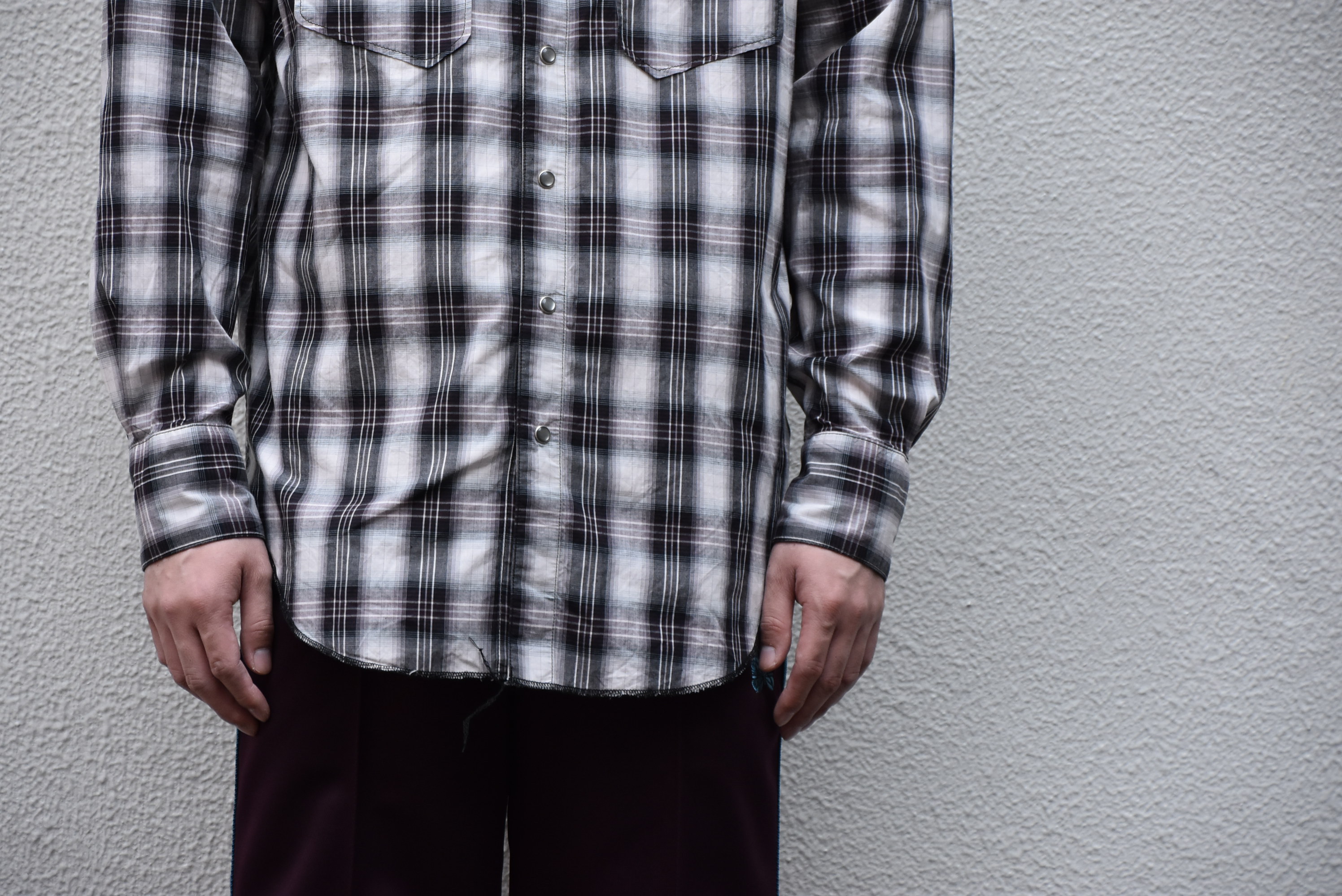 【2020SS】AiE(エーアイイー) SW SHIRT-SHADOW PLAID- GL536(3)