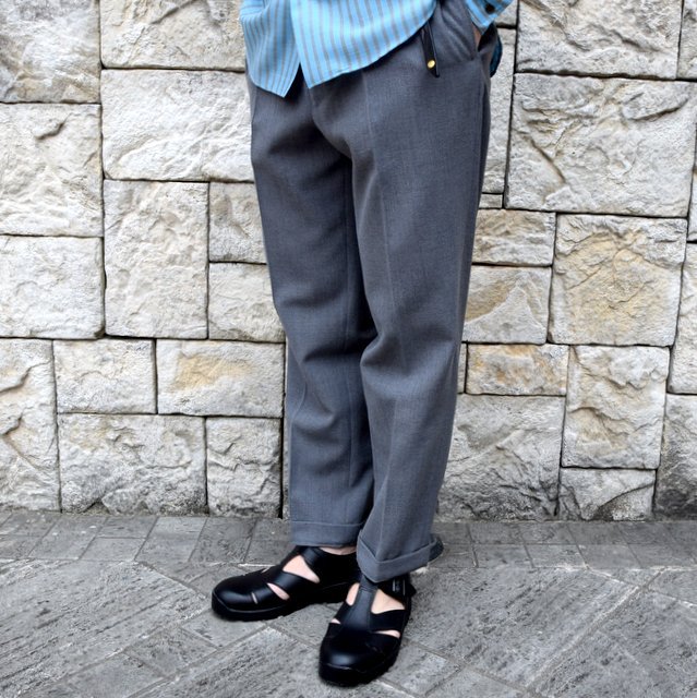 【2020 SS】BROWN by 2-tacs (ブラウンバイツータックス)/ TAPERED SLACKS -GRAY- #B23-P004 (3)
