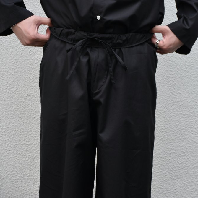 【2020 SS】 Cristaseya(クリスタセヤ)/LIGHT COTTON MOROCCAN PAJAMA PANTS -Black- #02DA-C(3)
