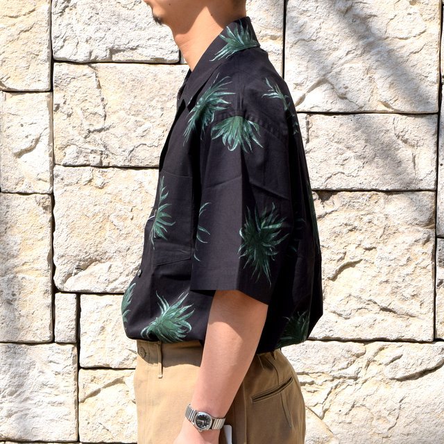 【2020 SS】blurhms(ブラームス) / OPEN COLLAR SHIRT S/S -PLANT- #BHS-20SS018CP(3)