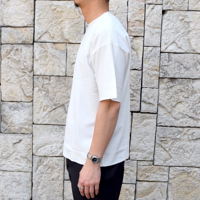 【2020】AURALEE(オーラリー)/ HARD TWIST AMUNZEN DOUBLE CLOTH TEE -WHITE- #A20ST01KN(3)