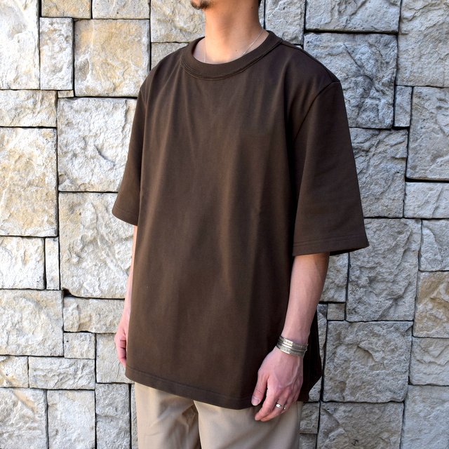 CAMIEL FORTGENS(カミエル フォートゲンス)/ T-SHIRT COTTON -BROWN-(3)