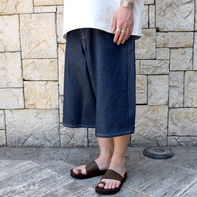 【2020 SS】CAMIEL FORTGENS(カミエル フォートゲンス)/ 2/3 DENIM SHORTS -DARK BLUE- #090504(3)