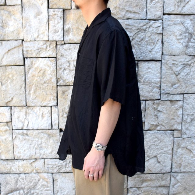 【2020 SS】KAPTAIN SUNSHINE (キャプテンサンシャイン)/ RIVIERA S/S SHIRT -BLACK- #KS20SSH04(3)