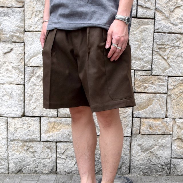 【2020 SS】NEAT(ニート)/ HOPSACK CARGO SHORTS -KHAKI- #20-01HSC(3)